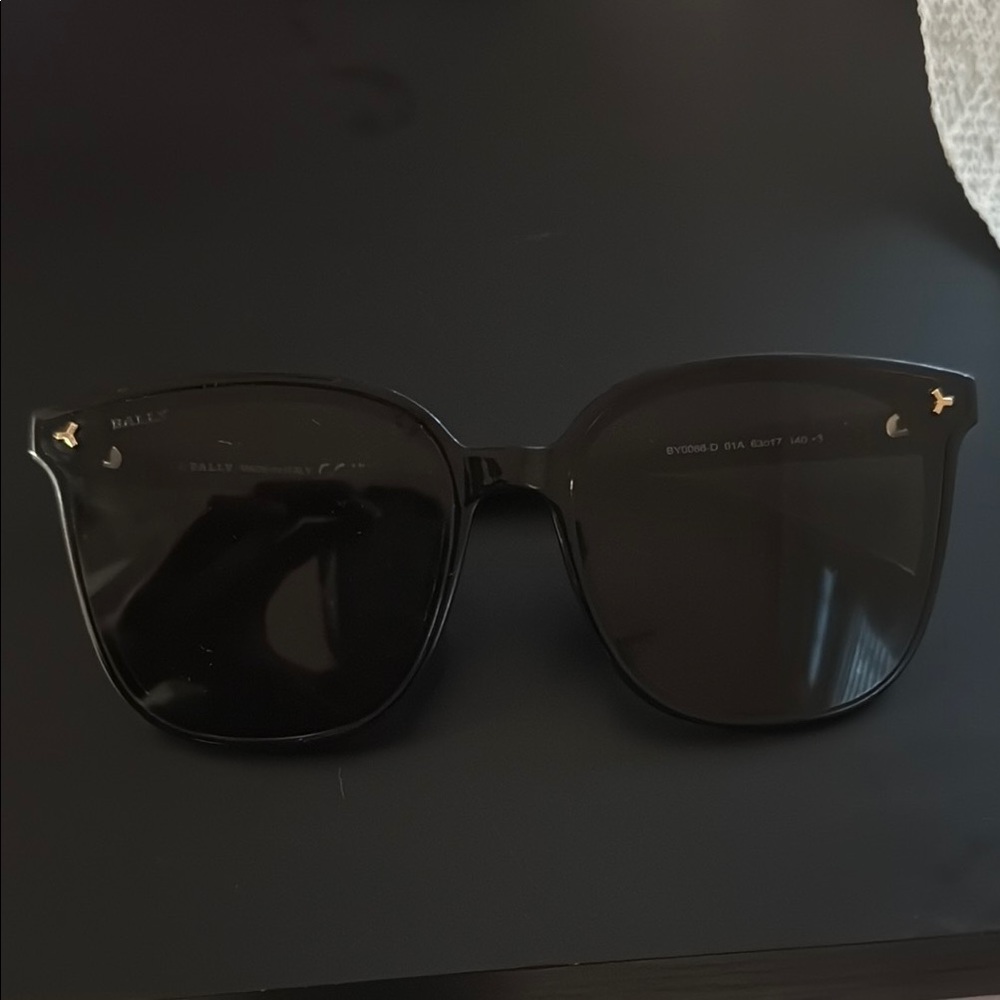 Bally Black Modern Frameless Sunglasses
